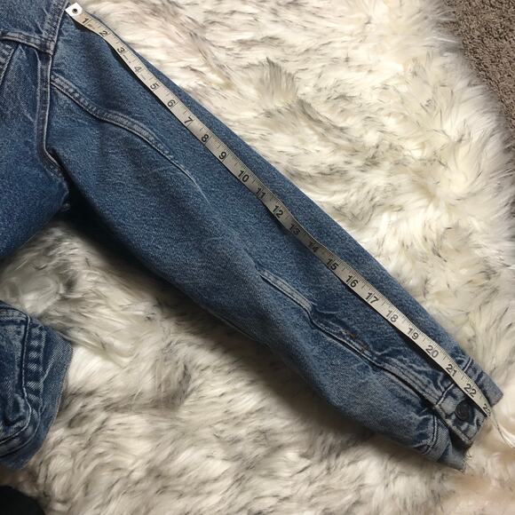 Vintage 80s Levi's Mens Blue Denim Jean Trucker Jacket 70506 Made In The USA - Picture 14 of 16